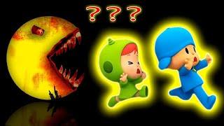 Pocoyo & Nina Scream & Running Sound Variations in 58 seconds