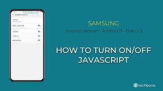 How to Turn On/Off JavaScript - Samsung Internet [Android 11 - One UI 3]