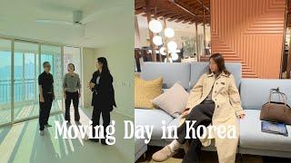 Homebody in Korea | Moving into new Korean apartment, furniture shopping, beauty day, settling in!