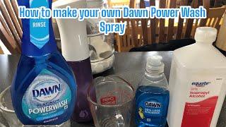 Homemade Dawn Powerwash  For .50 Cents A Bottle - Refill! It has amazing uses not just for dishes!