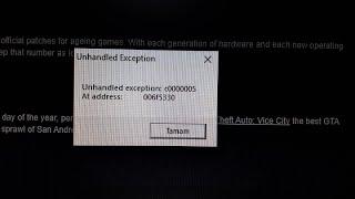 Grand Theft Auto (GTA) Vice City UNHANDLED EXCEPTION HATASI KESİN ÇÖZÜMLERİ (STEAM VEYA CRAKLİ)