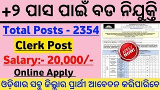12th Pass Govt Jobs in Odisha 2024// Odisha Govt Job Vacancy 2024// Government Jobs in Odisha