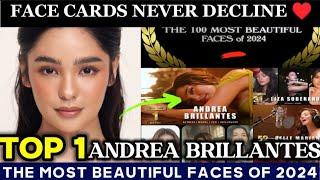 ANDREA BRILLANTES x top 1 sa most beautiful face of 2024 x congratulations Blythe