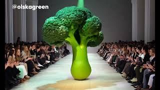 Vegetables AI fashion show