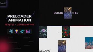 Create preloader animation transition | React js + Framer motion | awwwards SOTD