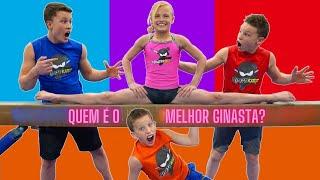 Irmão contra irmã! ️ Desafio de esportes de ginástica! | Video infantil