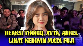 Reaksi Thoriq Atta Aurel Lihat Kedipan Mata Fuji di Video Replay Tiktok 2023