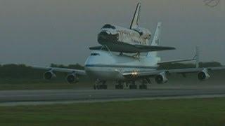 Shuttle's final flight: Discovery takes off on the back of a 747