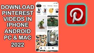 How to download video from Pinterest 2022 | Download Pinterest video online