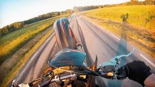 POV KTM EXC 125 SUPERMOTO WHEELIES!