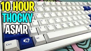 10 Hours Typing | Best $100 THOCKY Mechanical KeyboardASMR NO TALKING ⌨️ Akko MOD 007 PC