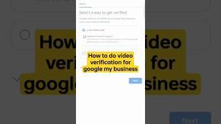 How to do video verification for google my business #gmb #googlemybusiness #googlemybusinesstips