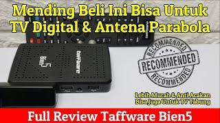 STB TV Digital & Parabola DVB S2/T2 Termurah | Review Taffware Bien5 Anti Acak & Dolby Sorround