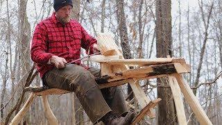 A Shave Horse from One Log