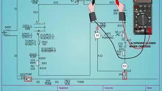 troubleshooting of closing control scheme of the circuit breaker