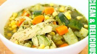 Immunity Boosting Green Chicken + Veggie Soup Recipe