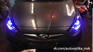 RGB angel eyes на Hyundai Solaris. (Автооптика в Москве: vk.com/autooptika_msk)