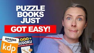 Creating Puzzle Books Has Never Been This Fast Or Easy - Low Content Book Publishing On Amazon KDP