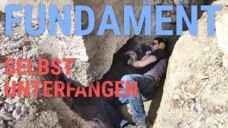 Hauswand #Unterfangen | #Fundament vertiefen