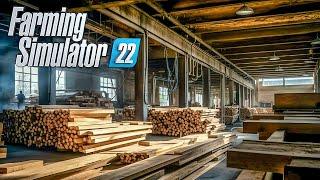 Using Amazing realistic Sawmill to make wood boards | FS 22