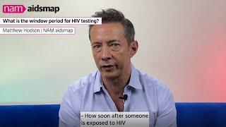 What is the window period for HIV testing?