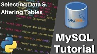Python MySQL Tutorial - Selecting Data & Altering Tables