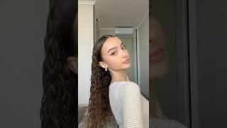 TikTok viral wet look on curly hair #wetlook