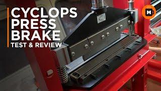 Cyclops Designs 400mm Press Brake unboxing and testing