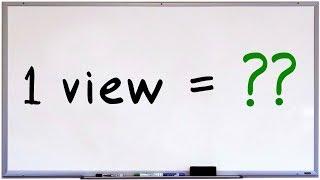 How Much is One View Worth on YouTube?