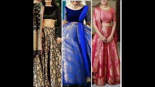 Latest Brocade lehnga design|| Banarasi silk lehnga designs