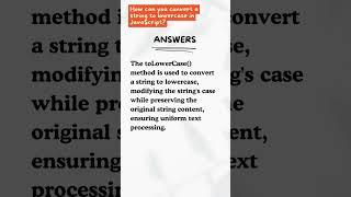 Convert String to Lowercase in JavaScript - Explained! #shorts #ytshorts #codewithchitra