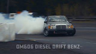 W124 Mercedes Benz drifting | OM606
