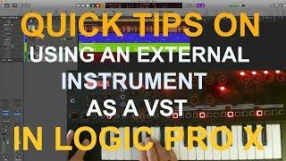 EXTERNAL INSTRUMENT IN LOGIC PRO X