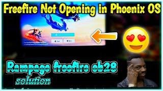 Free Fire Not Opening in Phoenix OS after OB28 Update Solution 100% working