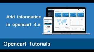 Add information about us ,delivery information,privacy policy and terms & condition in opencart