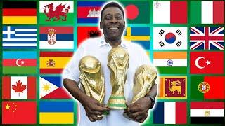 Pelé in different languages meme