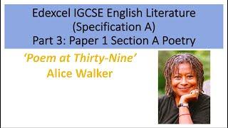 Analysis of ‘Poem at Thirty-Nine’ by Alice Walker
