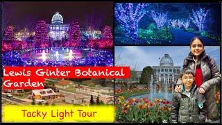 Lewis Ginter Botanical Garden Christmas Light | Tacky Light Tour | US TAMIL VLOG | Kaviya Manivannan