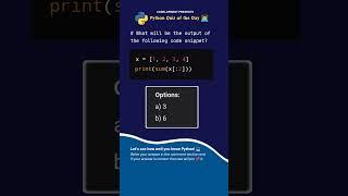 Python Quiz: Question 91 ‍ #shorts