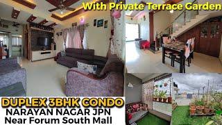 Duplex 3BHK Semi Furnished Condo For Sale in Narayan Nagar JPN Forum Mall