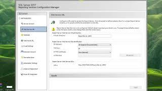 SSRS | How to configure SQL Server Reporting Services 2017