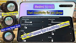 Redmi note 8 Best Pubg Sensitivity Setting . No Recoil 400m spray.