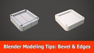 Blender 2.8 Modeling Tips : Bevel & Dissolve Edges