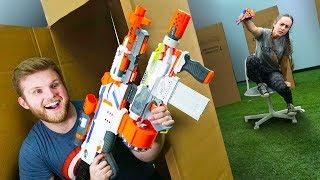 NERF Hide in a Box Challenge!