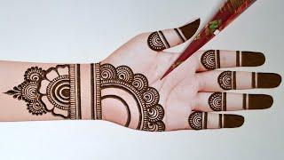 New front hand beautiful mehndi design| easy mehndi design| simple bridal mehndi| mehndi design