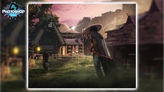 Photo Manipulation - Adobe Photoshop l Samurai Ninja Fighter l BID IT Lab l #photomanipulation