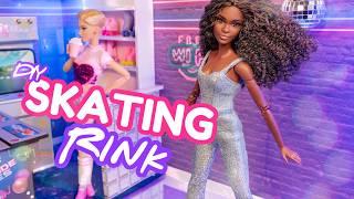 Make A Doll Roller Skating Rink | DIY Hidden Doll Room | Folds For Easy Storage