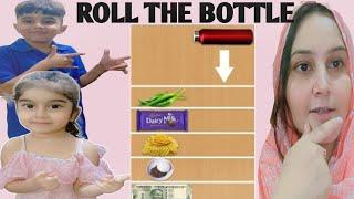 ROLL THE BOTTLE CHALLENGE |Comedy Family Challenge | Noor's world