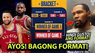 Ayos! interesting ang "BAGONG FORMAT NG NBA ALL STAR!" , kaso hindi gusto ni kevin durant!