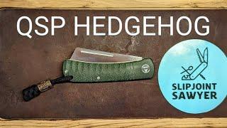 QSP Hedgehog Green Canvas Micarta - QS142-A